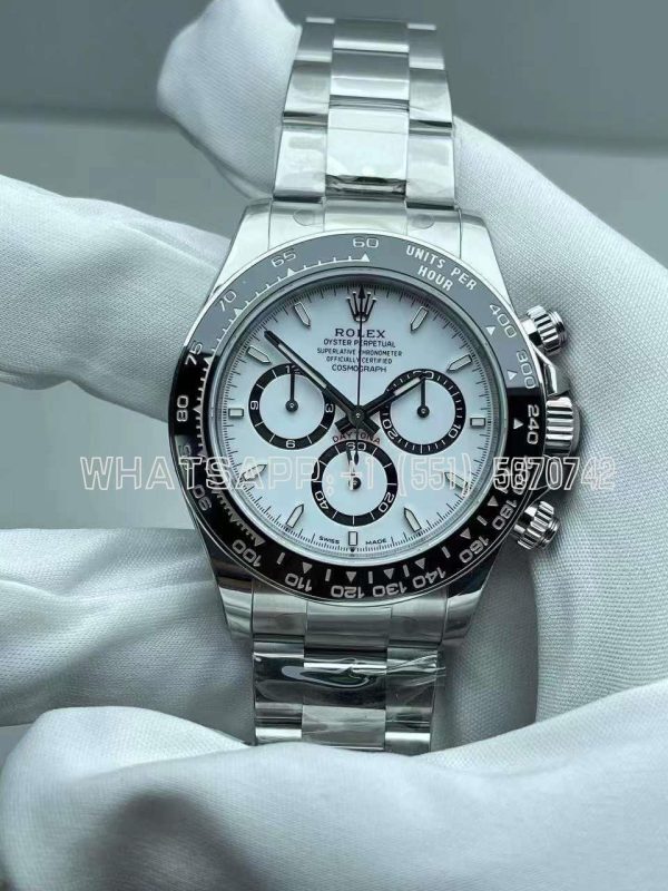 Rolex Daytona 126500 White Dial on SS Bracelet Strap 4131