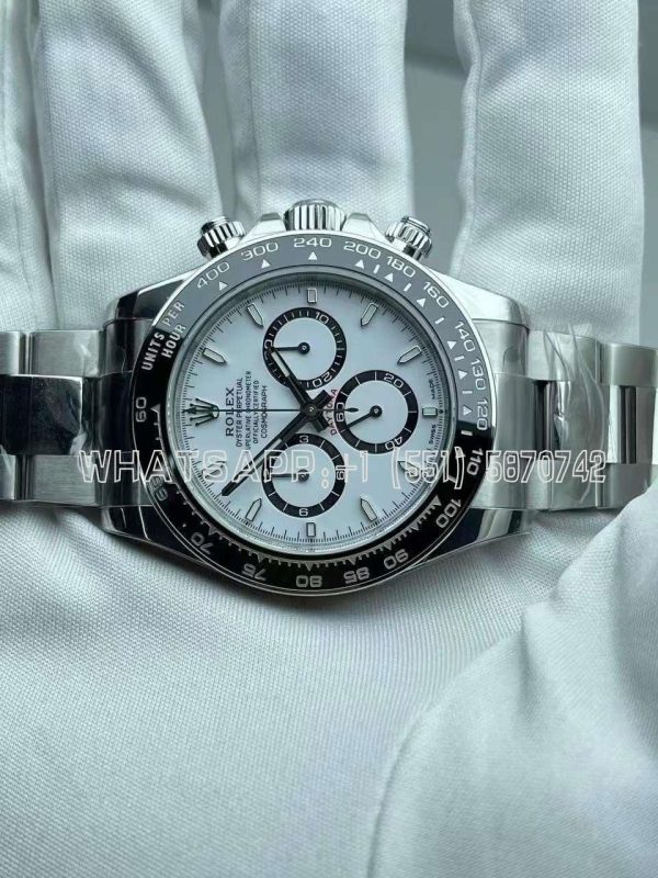 Rolex Daytona 126500 White Dial on SS Bracelet Strap 4131
