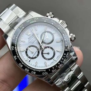 Rolex Daytona 126500 White Dial on SS Bracelet Strap SH4131 VS Factory