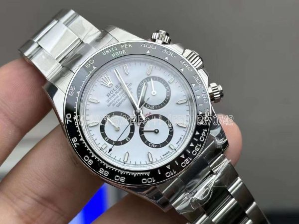Rolex Daytona 126500 White Dial on SS Bracelet Strap SH4131 VS Factory