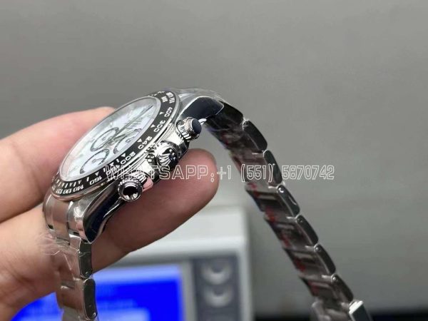 Rolex Daytona 126500 White Dial on SS Bracelet Strap SH4131 VS Factory