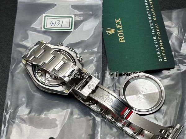 Rolex Daytona 126500 White Dial on SS Bracelet Strap SH4131 VS Factory - Image 7