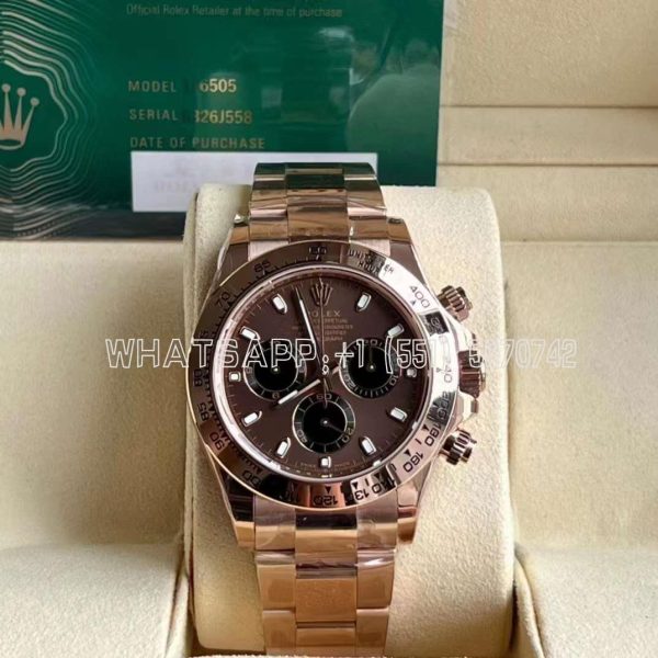 Rolex Daytona 126505 Brown/Black Dial On Oyster Bracelet Swiss 4130 BT Factory