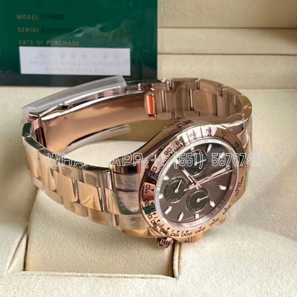 Rolex Daytona 126505 Brown/Black Dial On Oyster Bracelet Swiss 4130 BT Factory