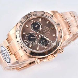 Rolex Daytona 126505 Brown/Black Dial On Oyster Bracelet Swiss 4130 Clean Factory