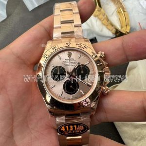 Rolex Daytona 126505 RG/Black Dial on RG Braclet 4131 QF Factory