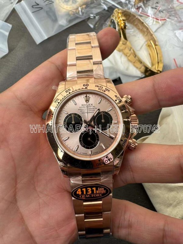 Rolex Daytona 126505 RG/Black Dial on RG Braclet 4131 QF Factory