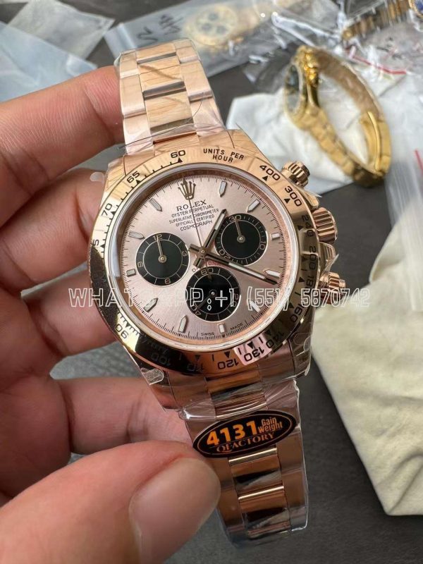 Rolex Daytona 126505 RG/Black Dial on RG Braclet 4131 QF Factory