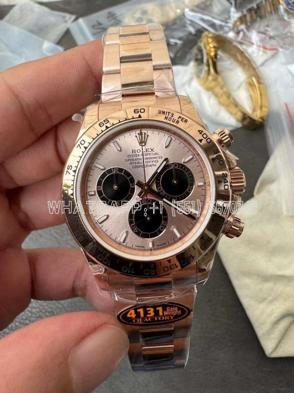 Rolex Daytona 126505 RG/Black Dial on RG Braclet 4131 QF Factory