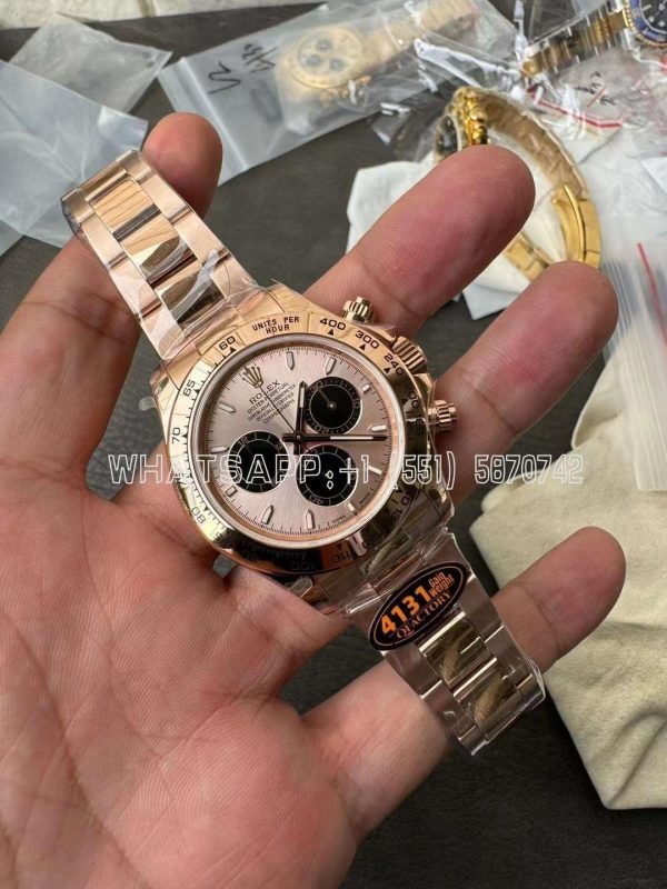 Rolex Daytona 126505 RG/Black Dial on RG Braclet 4131 QF Factory