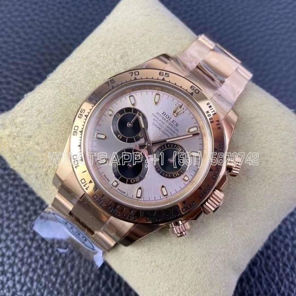 Rolex Daytona 126505 RG/Black Dial on RG Braclet Swiss 4130 Clean Factory