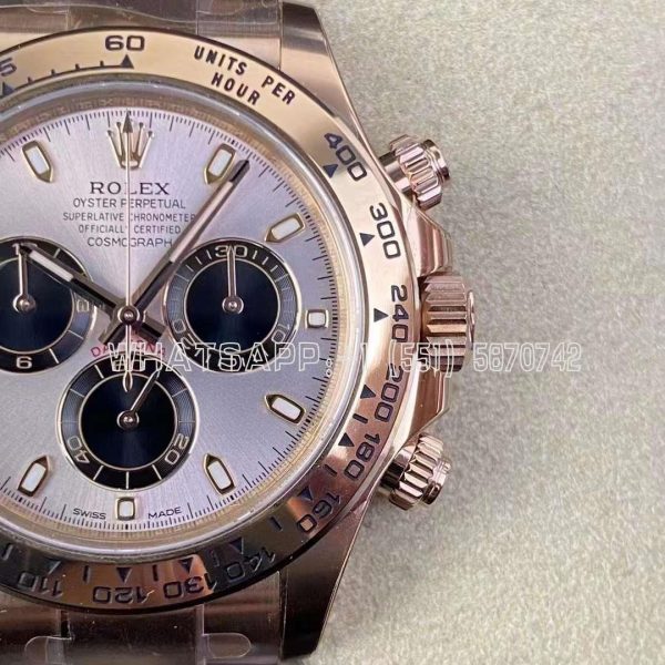 Rolex Daytona 126505 RG/Black Dial on RG Braclet Swiss 4130 Clean Factory