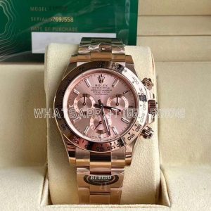 Rolex Daytona 126505 RG Dial Crystal Markers On RG Bracelet Swiss 4130 BT Factory