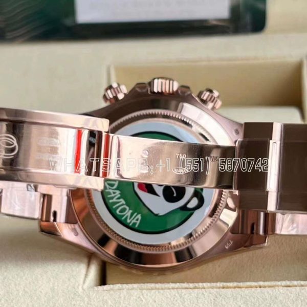 Rolex Daytona 126505 RG Dial Crystal Markers On RG Bracelet Swiss 4130 BT Factory - Image 8