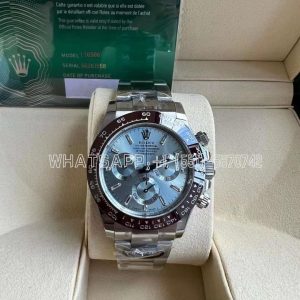 Rolex Daytona 126506 Ice Blue Crystal Dial on SS Bracelet Strap Swiss 4130 BT Factory