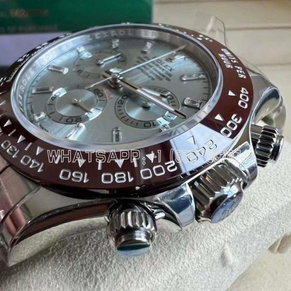 Rolex Daytona 126506 Ice Blue Crystal Dial on SS Bracelet Strap Swiss 4130 BT Factory