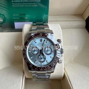 Rolex Daytona 126506 Ice Blue Dial on SS Bracelet Strap Swiss 4130 BT Factory