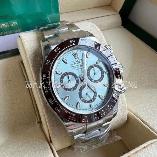 Rolex Daytona 126506 Ice Blue Dial on SS Bracelet Strap Swiss 4130 BT Factory