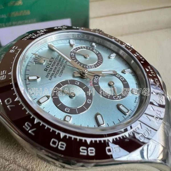 Rolex Daytona 126506 Ice Blue Dial on SS Bracelet Strap Swiss 4130 BT Factory