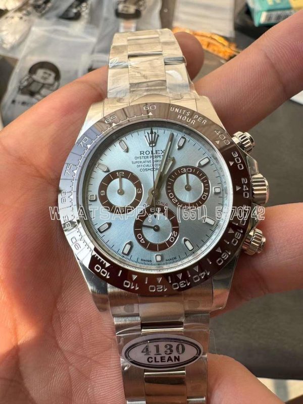 Rolex Daytona 126506 Ice Blue Dial on SS Bracelet Strap Swiss 4130 Clean Factory