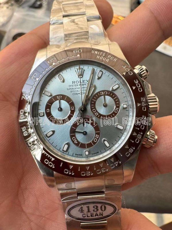 Rolex Daytona 126506 Ice Blue Dial on SS Bracelet Strap Swiss 4130 Clean Factory