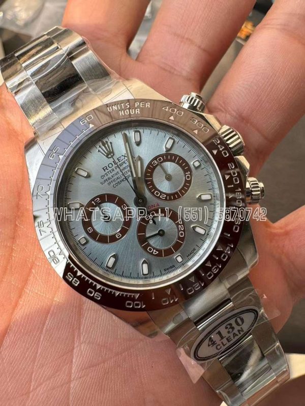 Rolex Daytona 126506 Ice Blue Dial on SS Bracelet Strap Swiss 4130 Clean Factory