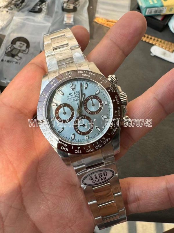 Rolex Daytona 126506 Ice Blue Dial on SS Bracelet Strap Swiss 4130 Clean Factory