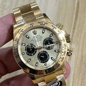 Rolex Daytona 126508 YG/Black Dial on YG Bracelet Swiss 4130 BT Factory