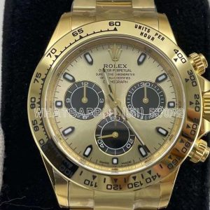 Rolex Daytona 126508 YG/Black Dial on YG Bracelet Swiss 4130 Clean Factory