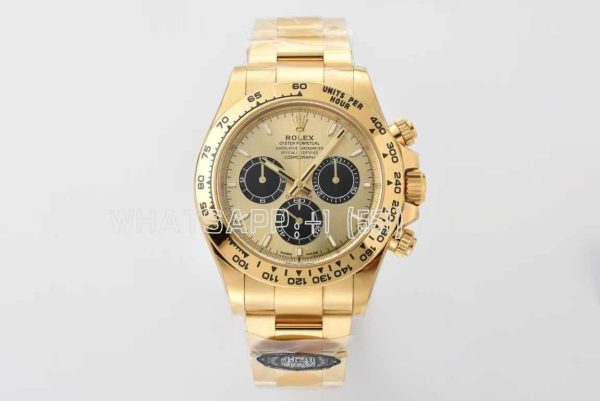 Rolex Daytona 126508 YG/Black Dial on YG Bracelet Swiss 4131 BT Factory