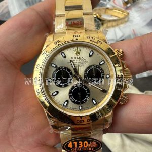 Rolex Daytona 126508 YG Clean YG/Black Dial on YG Bracelet Super 4130 QF Factory