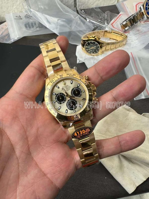 Rolex Daytona 126508 YG Clean YG/Black Dial on YG Bracelet Super 4130 QF Factory