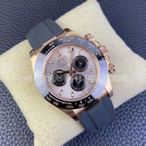 Rolex Daytona 126515 40mm RG Dial on Oysterflex Strap Swiss 4130 Clean Factory
