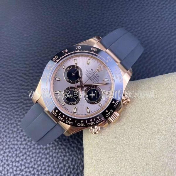 Rolex Daytona 126515 40mm RG Dial on Oysterflex Strap Swiss 4130 Clean Factory