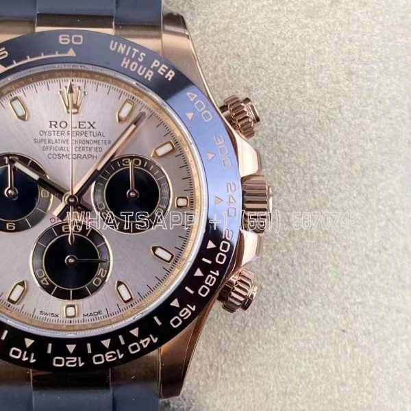 Rolex Daytona 126515 40mm RG Dial on Oysterflex Strap Swiss 4130 Clean Factory