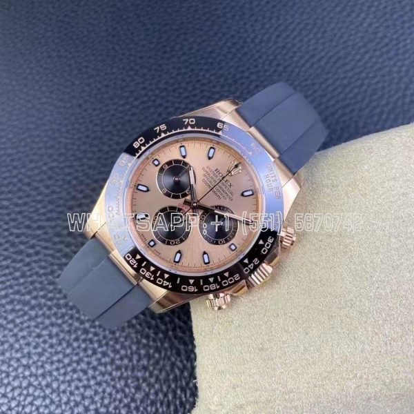 Rolex Daytona 126515 RG Dial on Oysterflex Strap Swiss 4130 Clean Factory