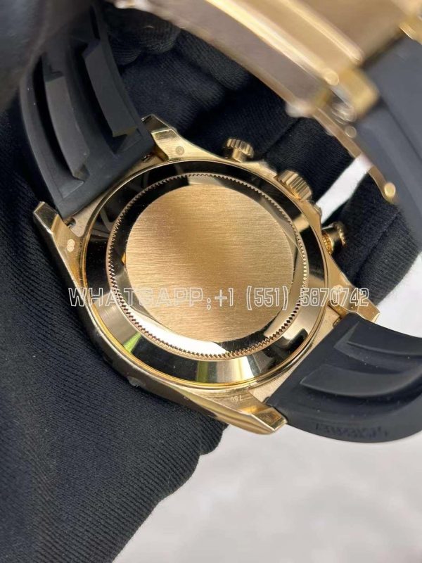 Rolex Daytona 126518 Black/YG Diamonds Dial on Oysterflex Strap - Image 7
