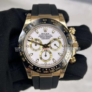 Rolex Daytona 126518 White Dial on Oysterflex Strap