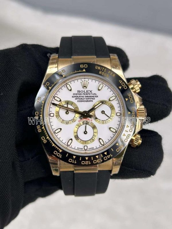 Rolex Daytona 126518 White Dial on Oysterflex Strap