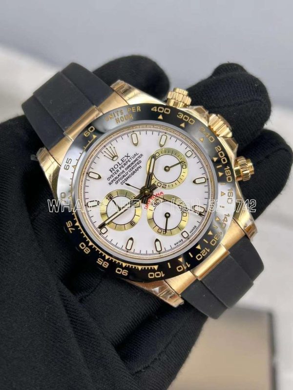 Rolex Daytona 126518 White Dial on Oysterflex Strap