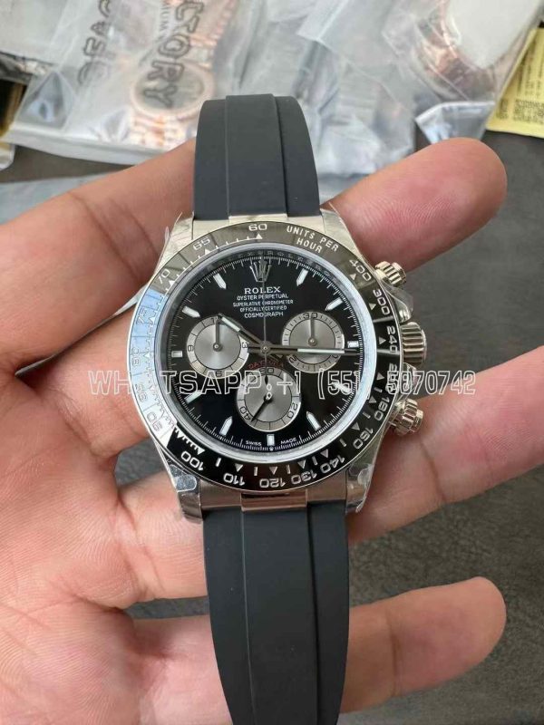 Rolex Daytona 126519 Black/Gray Dial on Oysterflex Strap 4131 QF Factory