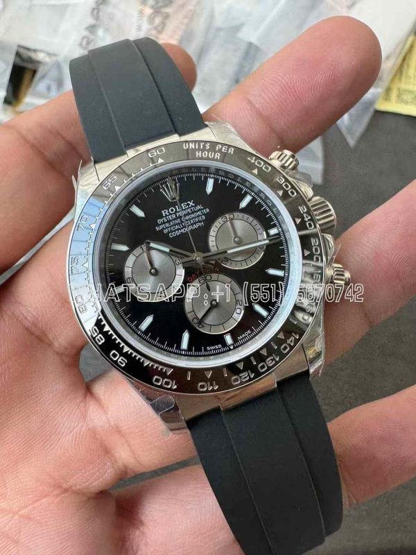 Rolex Daytona 126519 Black/Gray Dial on Oysterflex Strap 4131 QF Factory