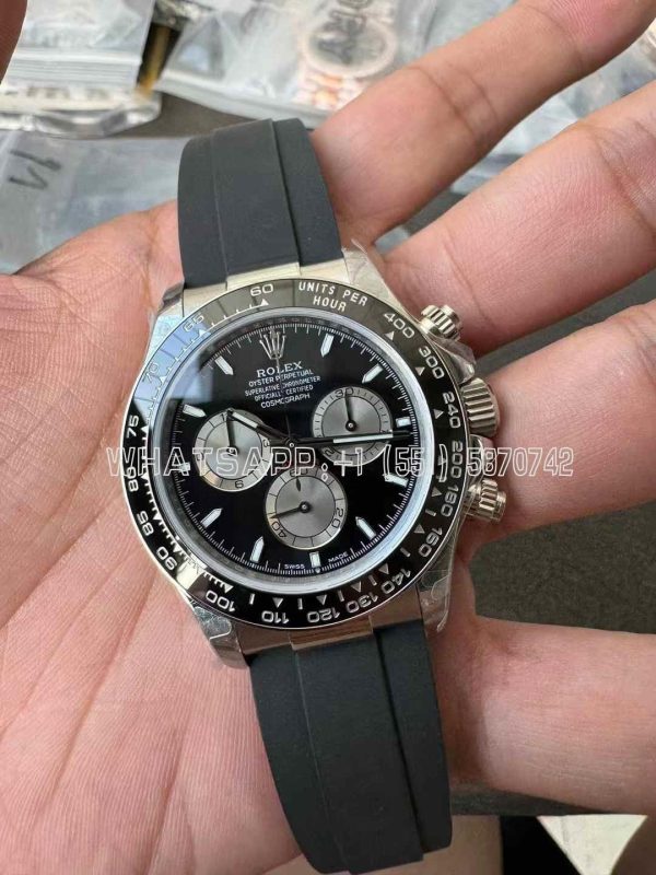 Rolex Daytona 126519 Black/Gray Dial on Oysterflex Strap 4131 QF Factory