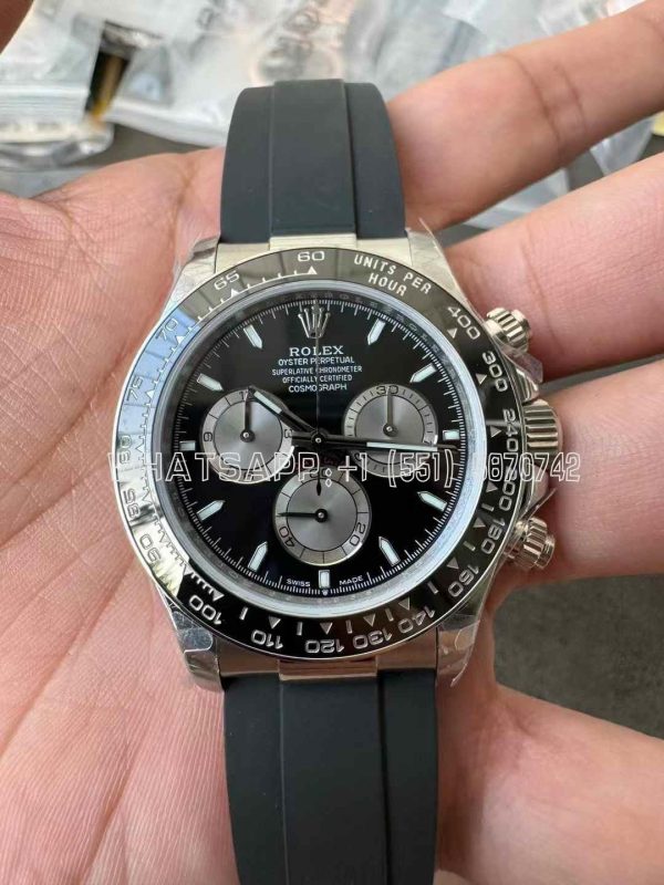 Rolex Daytona 126519 Black/Gray Dial on Oysterflex Strap 4131 QF Factory