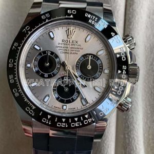 Rolex Daytona 126519LN-0006 40MM Counterweight White Gold Rubber Strap Black Eye Grey Dial Gold Factory