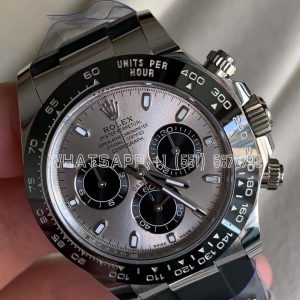 Rolex Daytona 126519LN-0006 40MM Counterweight White Gold Rubber Strap Black Eye Grey Dial Gold Factory