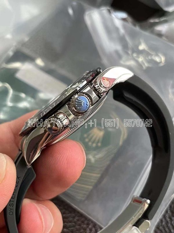 Rolex Daytona 126519LN-0006 40MM White Gold Rubber Strap Black Eye Grey Dial BT Factory - Image 6