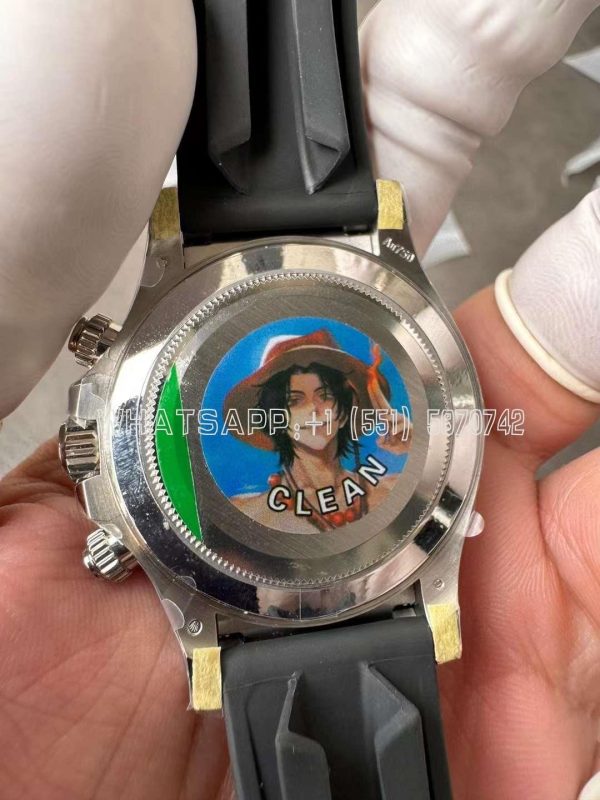 Rolex Daytona 126519LN White Gold Rubber Strap Black Eye Grey Dial Swiss 4130 Clean Factory - Image 5