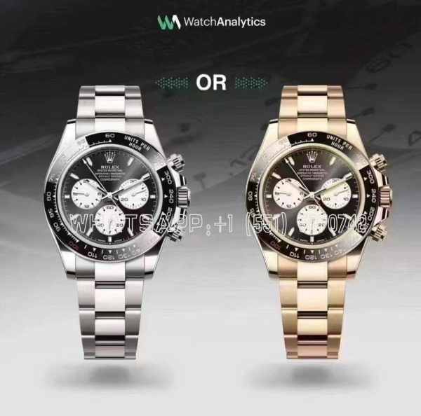 Rolex Daytona 126528 Black Dial Steel 904L on YG Bracelet V8 QF4132 QF Factory
