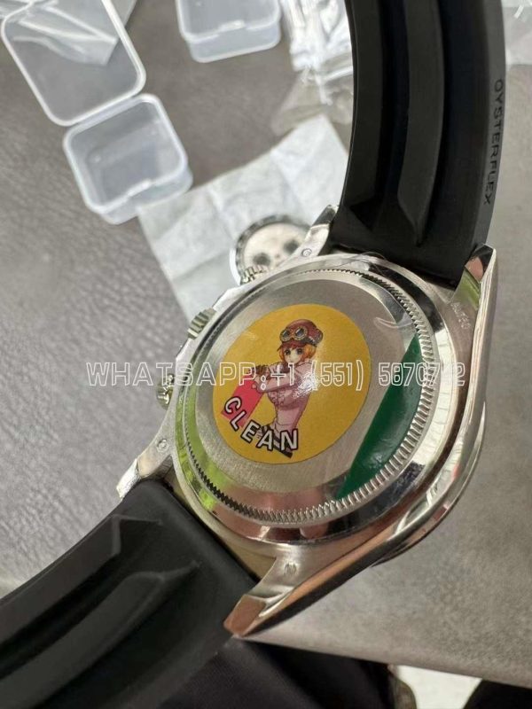 Rolex Daytona 126539TBR Diamonds Bezel Silver Dial with Diamonds Markers Swiss 4131 Clean Factory - Image 4